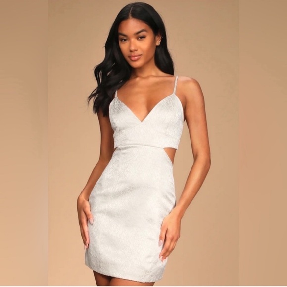 Vici Dresses & Skirts - Lulus Ivory Cutout Dress